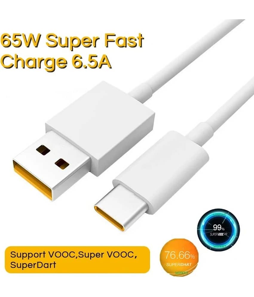 UTRAX 65W Super Vooc Charge, Data Sync Fast Charging Type-C Cable