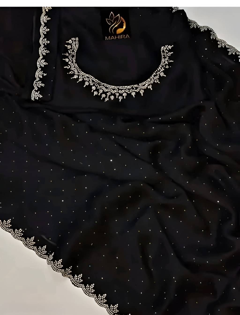 V FANCY Chiffon Solid Kanjeevaram Sarees With Stitched Blouse ( Black ) V FANCY Chiffon Solid Kanjeevaram Sarees With Stitched Blouse ( Black )