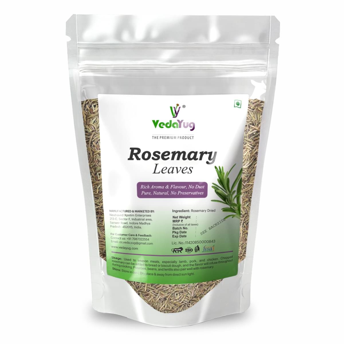     			VY VedaYug Rosemary Dried Leaves 400 gm