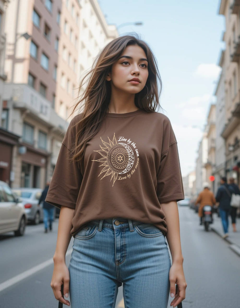     			clafoutis Women's Cotton Regular Top ( Brown )