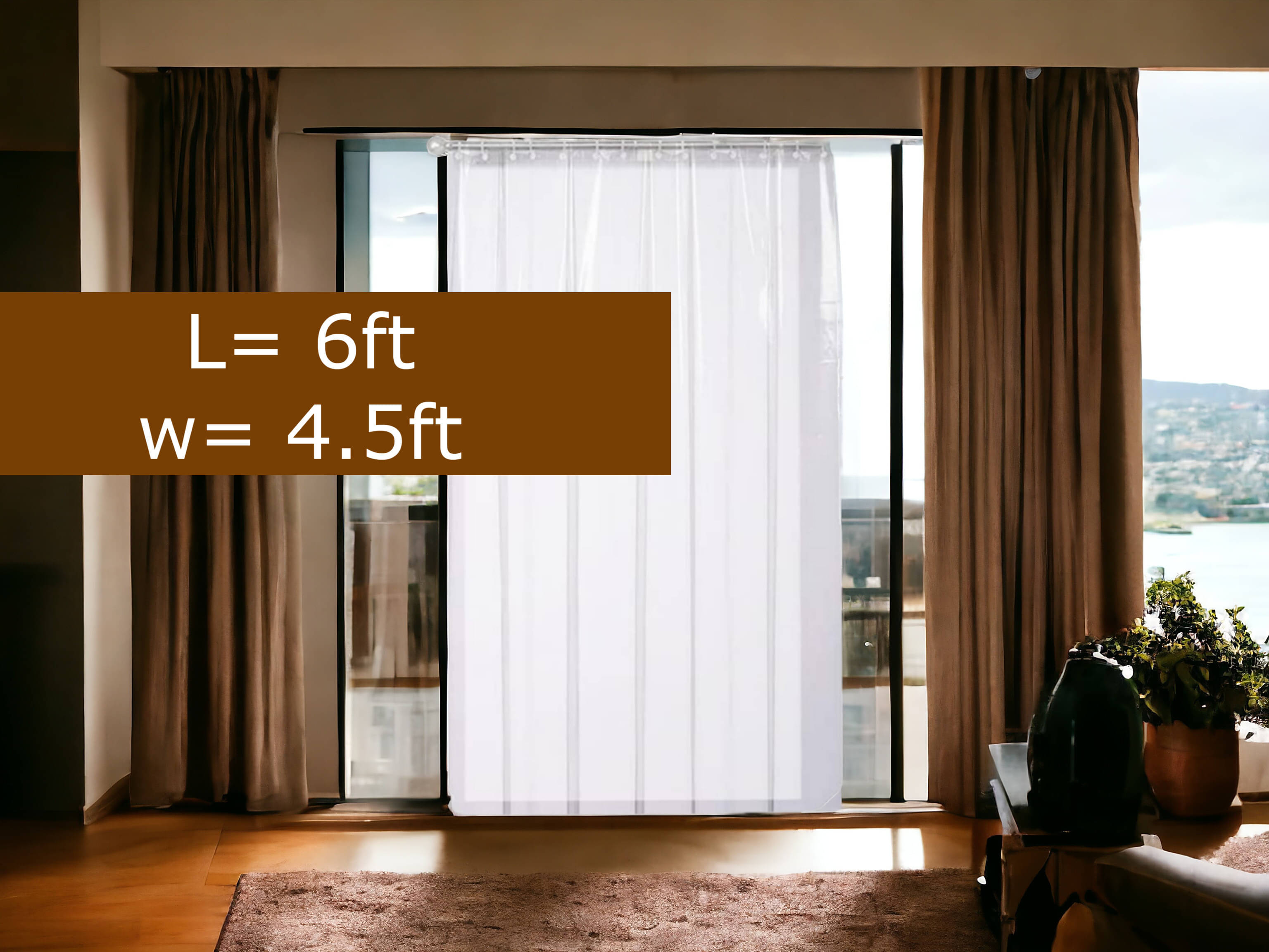 mopak decor Solid Semi-Transparent Eyelet Curtain 6 ft ( Pack of 1 ) - White     			mopak decor Solid Semi-Transparent Eyelet Curtain 6 ft ( Pack of 1 ) - White