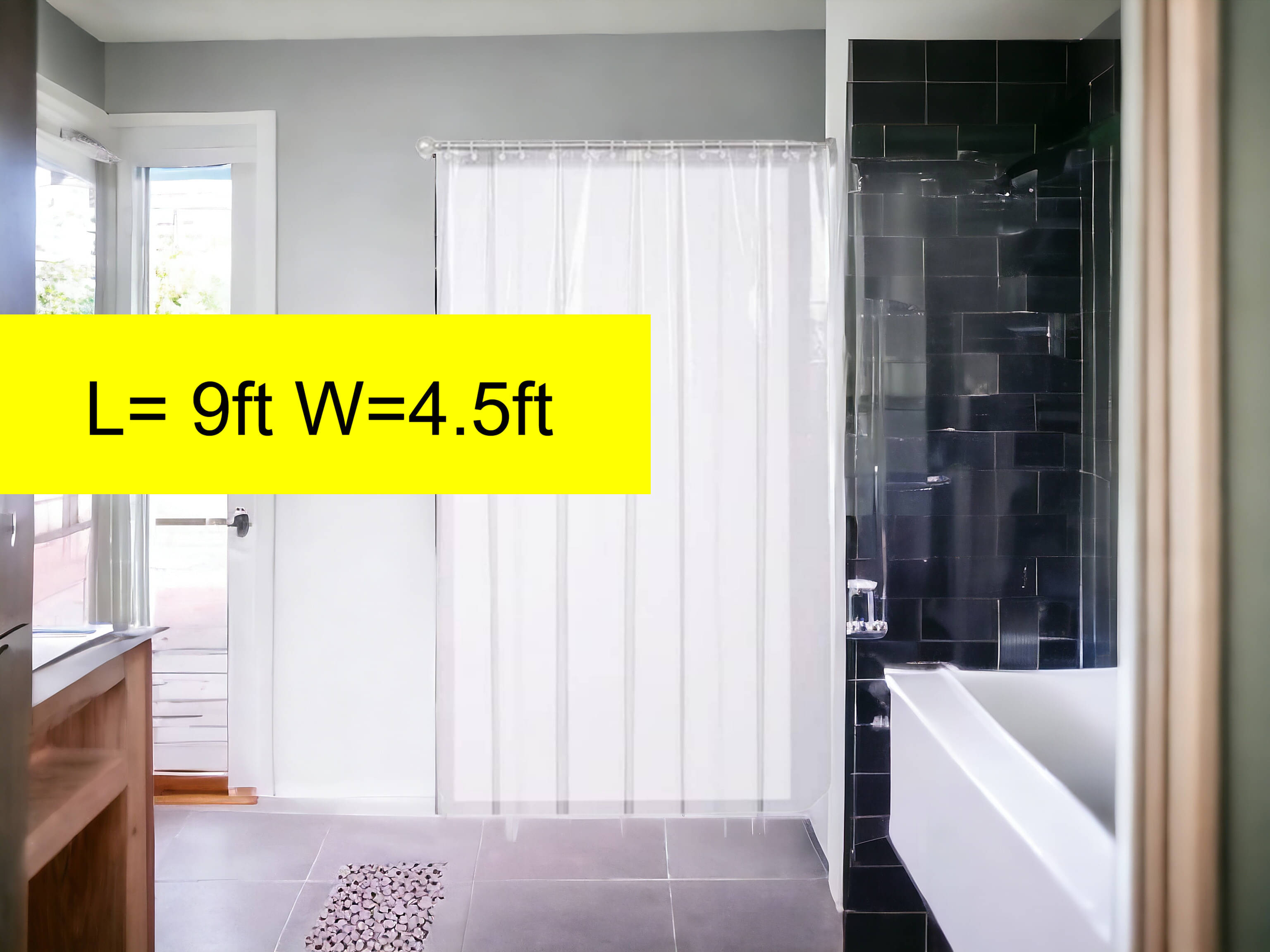     			mopak decor Solid Semi-Transparent Eyelet Curtain 9 ft ( Pack of 2 ) - White