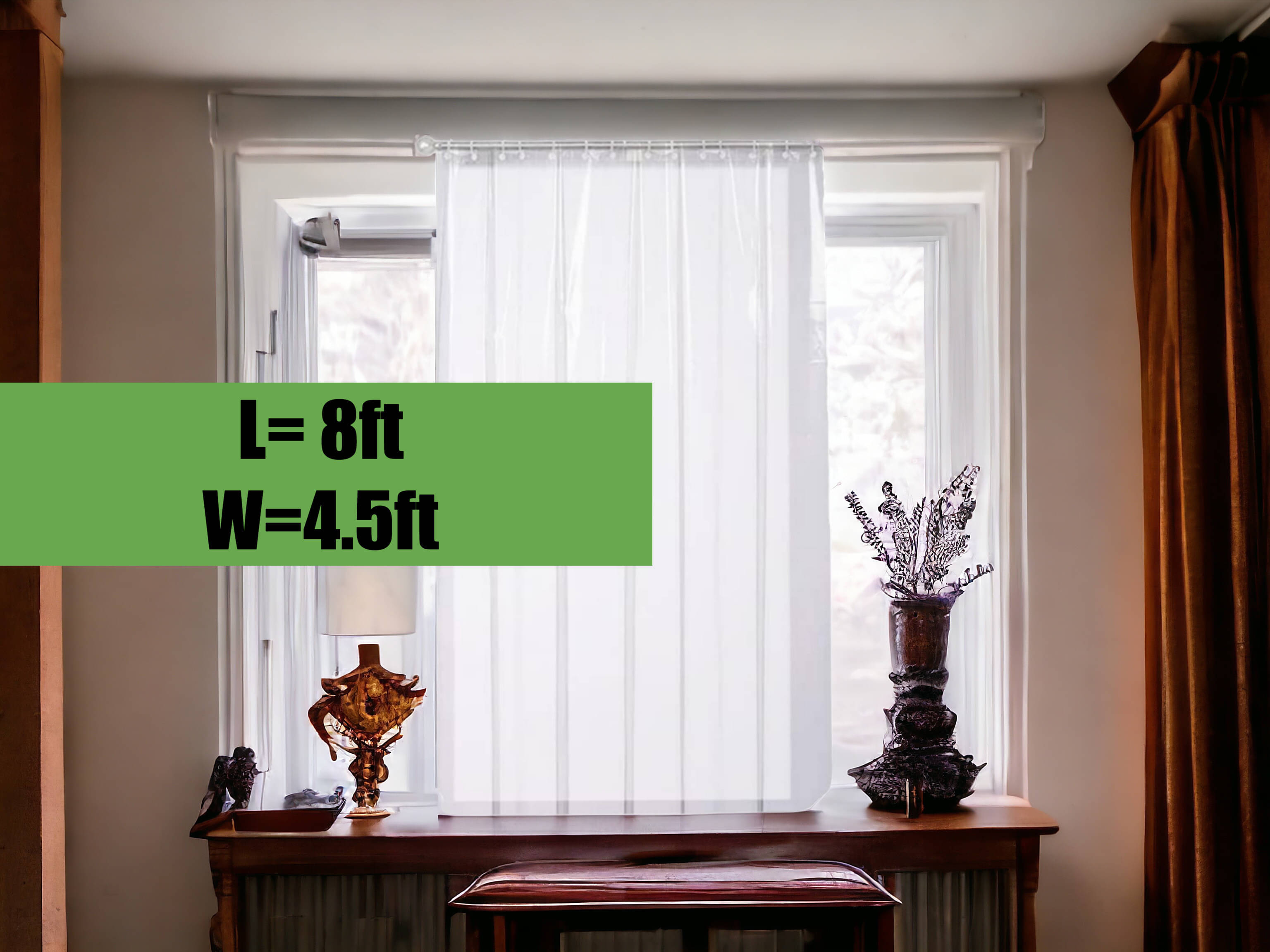 mopak decor Solid Semi-Transparent Eyelet Curtain 8 ft ( Pack of 2 ) - White mopak decor Solid Semi-Transparent Eyelet Curtain 8 ft ( Pack of 2 ) - White