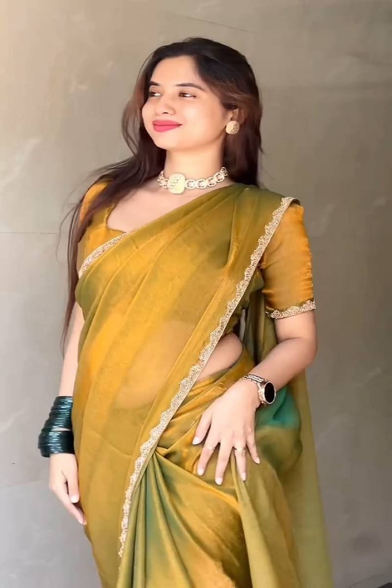 supalee Tex Chiffon Solid Kanjeevaram Sarees With Unstitched Blouse Piece ( Gold ) supalee Tex Chiffon Solid Kanjeevaram Sarees With Unstitched Blouse Piece ( Gold )