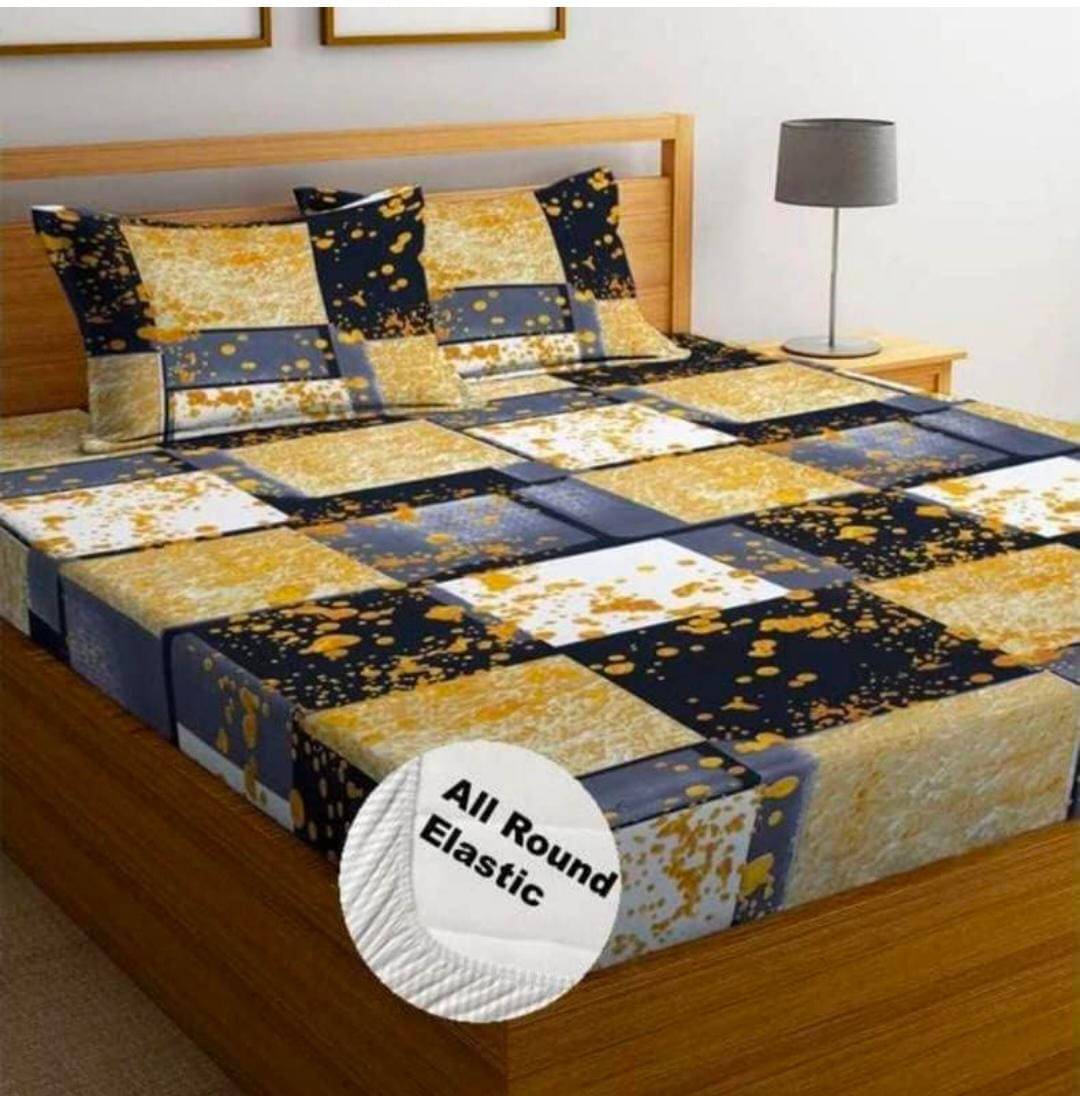Aavya Microfibre Abstract Fitted ( Queen Size ) - Multi Aavya Microfibre Abstract Fitted ( Queen Size ) - Multi