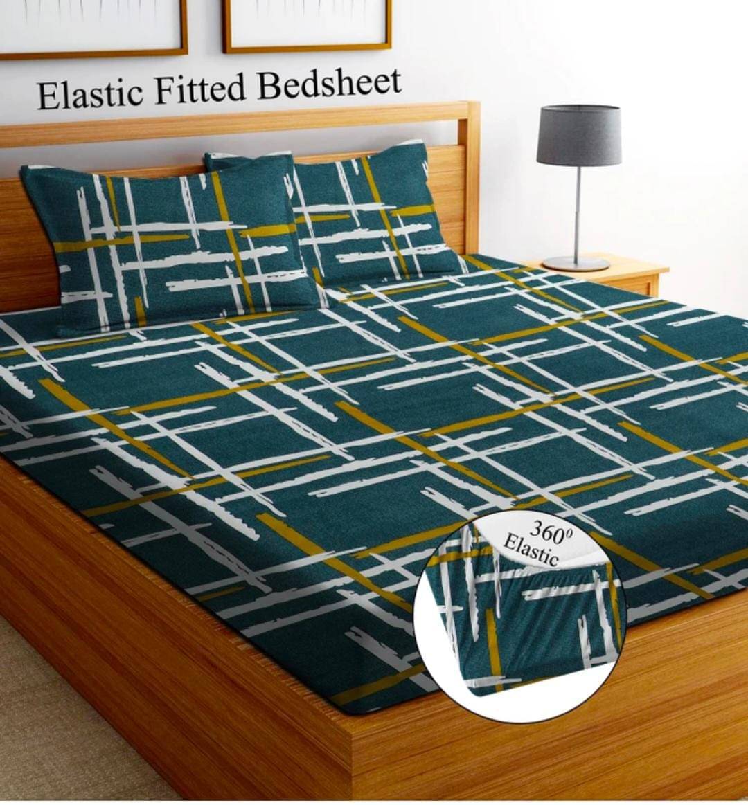 Aavya Microfibre Abstract Fitted ( Queen Size ) - Multi Aavya Microfibre Abstract Fitted ( Queen Size ) - Multi