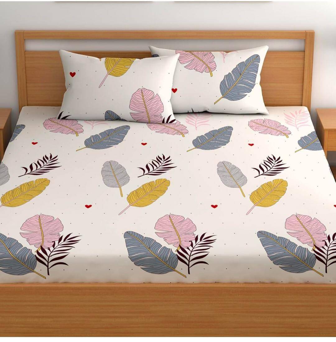 Aavya Microfibre Abstract Fitted ( Queen Size ) - Multi Aavya Microfibre Abstract Fitted ( Queen Size ) - Multi