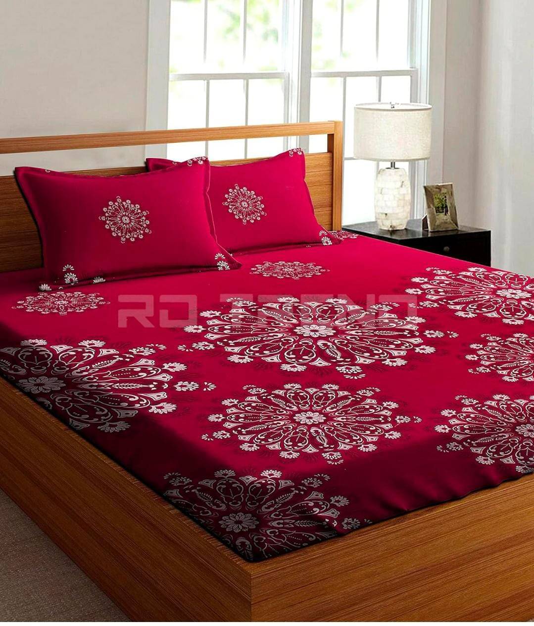     			Aavya Microfibre Floral Fitted ( Queen Size ) - Multi
