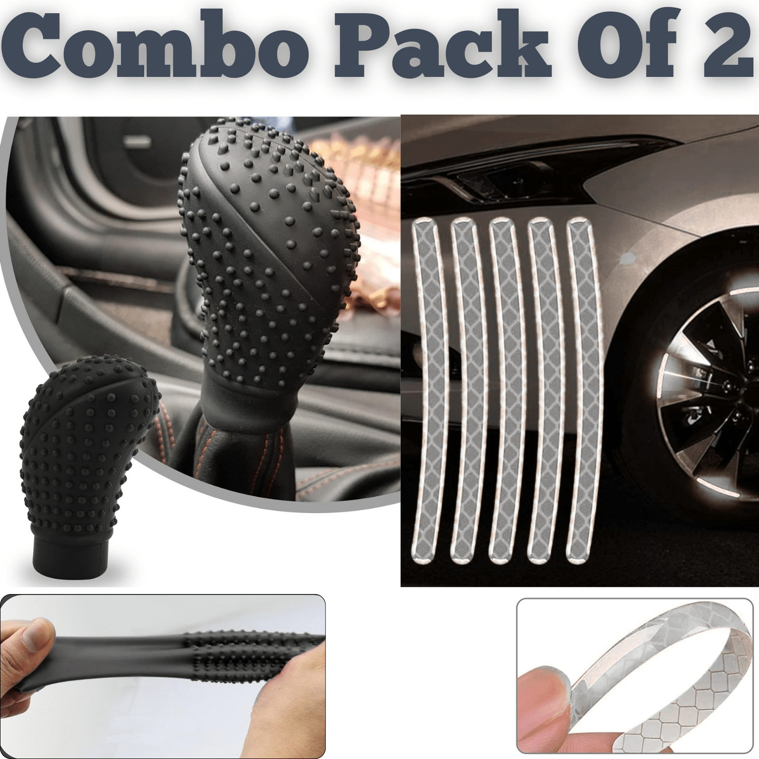 Aksmit Pack Of 2 Car Gear Knob Protector Silicone Gear Shifter Cover for Anti-Scratch Stylish- Hockey (Black) And White Wheel Retro Car & Bike 20 Pcs Reflective Wheel Rim Stripe Stickers, Night Safety Aksmit Pack Of 2 Car Gear Knob Protector Silicone Gear Shifter Cover for Anti-Scratch Stylish- Hockey (Black) And White Wheel Retro Car & Bike 20 Pcs Reflective Wheel Rim Stripe Stickers, Night Safety