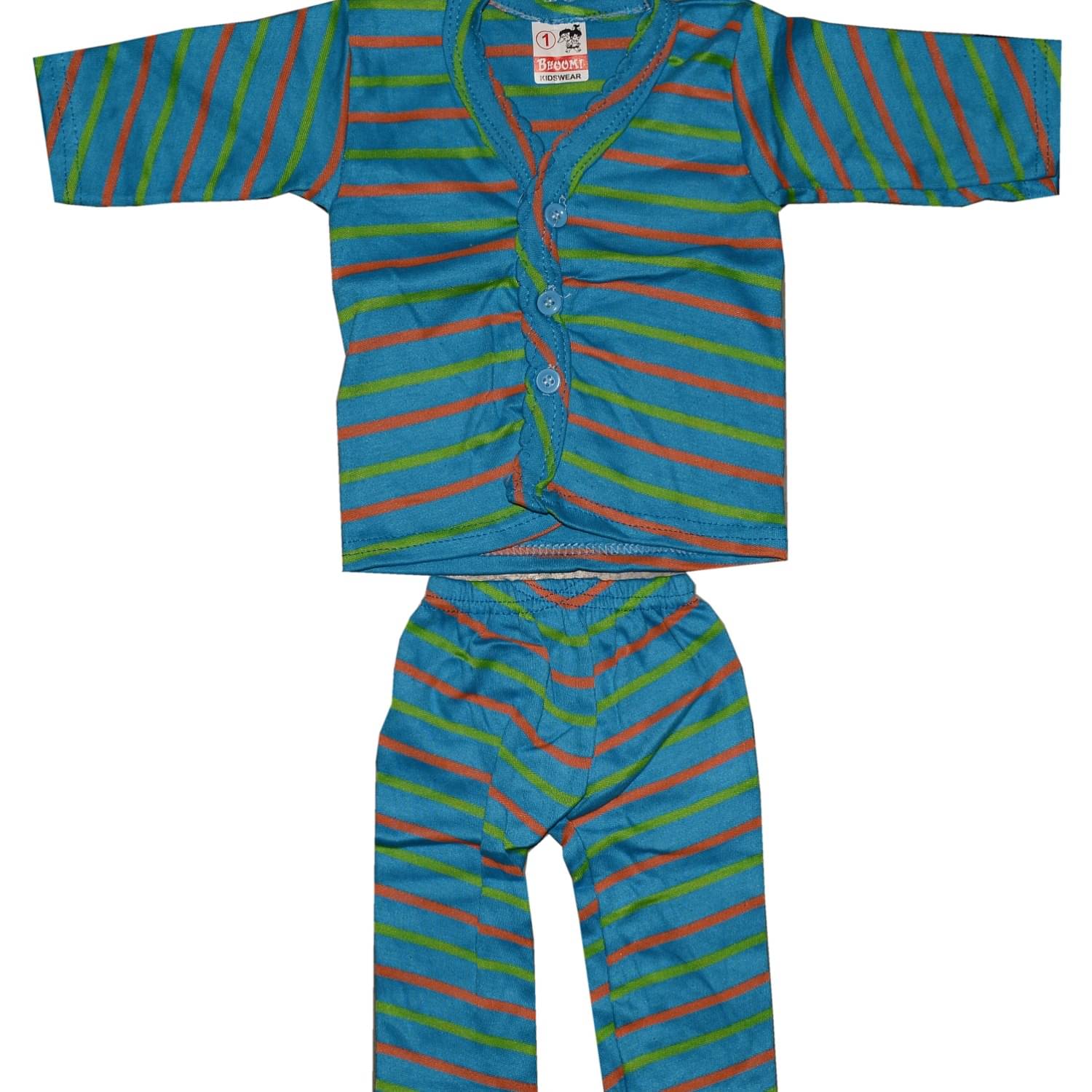     			Baba Suit for Baby Boy and Baby Girls Full Sleeves T-Shirt with Pyjama Pants, Random Print, Multicolor.