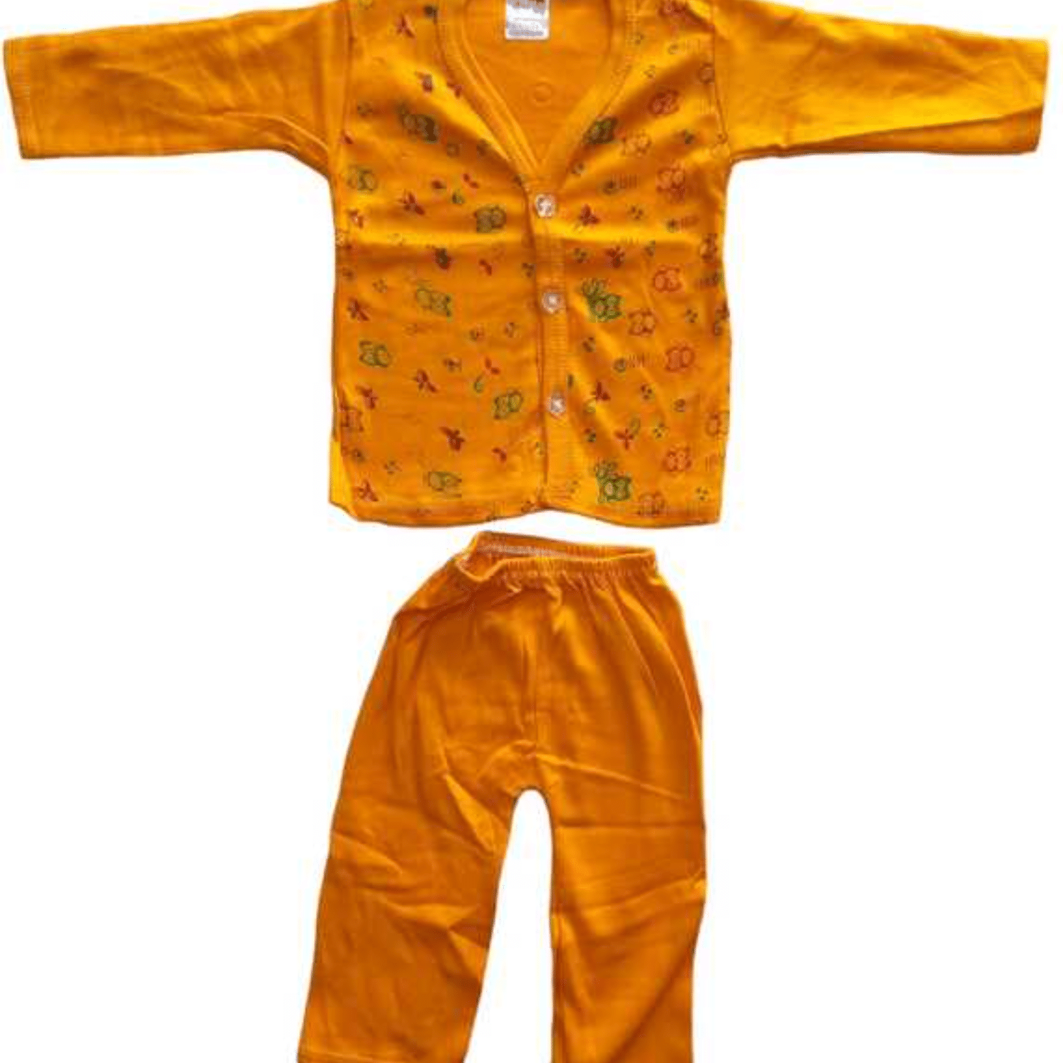     			Baba Suit for Baby Boy and Baby Girls Full Sleeves T-Shirt with Pyjama Pants, Random Print, Multicolor.