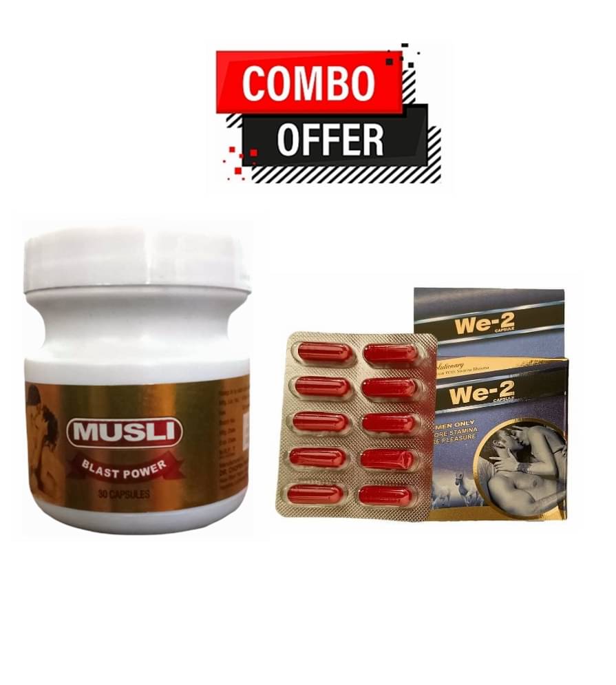 Dr. Chopra We-2 Capsule 10no.s & Musli Blast Power Capsule 30no.s PAck of 2 Dr. Chopra We-2 Capsule 10no.s & Musli Blast Power Capsule 30no.s PAck of 2
