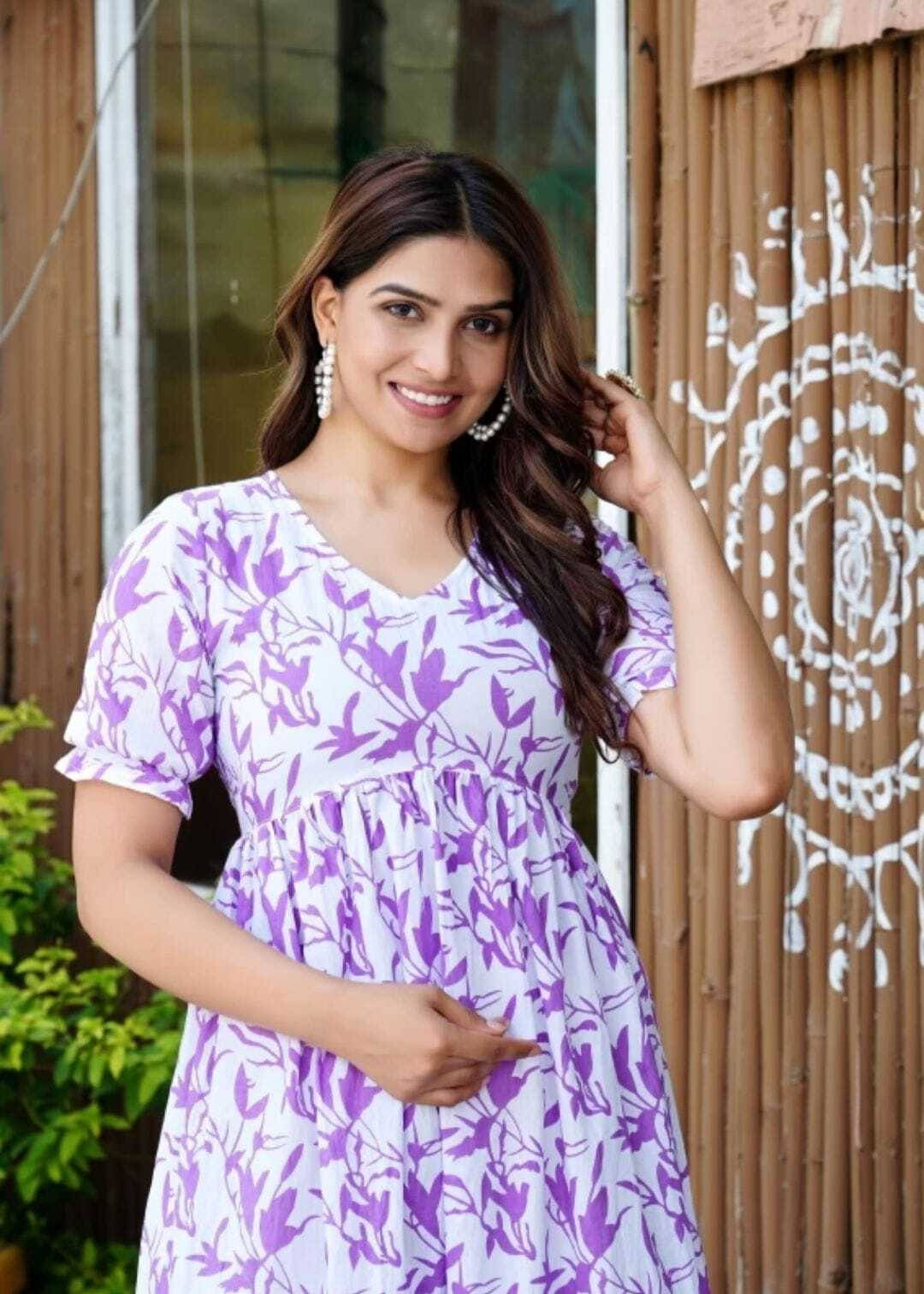GURU TEXTILE Women Cotton Printed Anarkali Kurti ( Yellow )     			GURU TEXTILE Women Cotton Printed Anarkali Kurti ( Yellow )