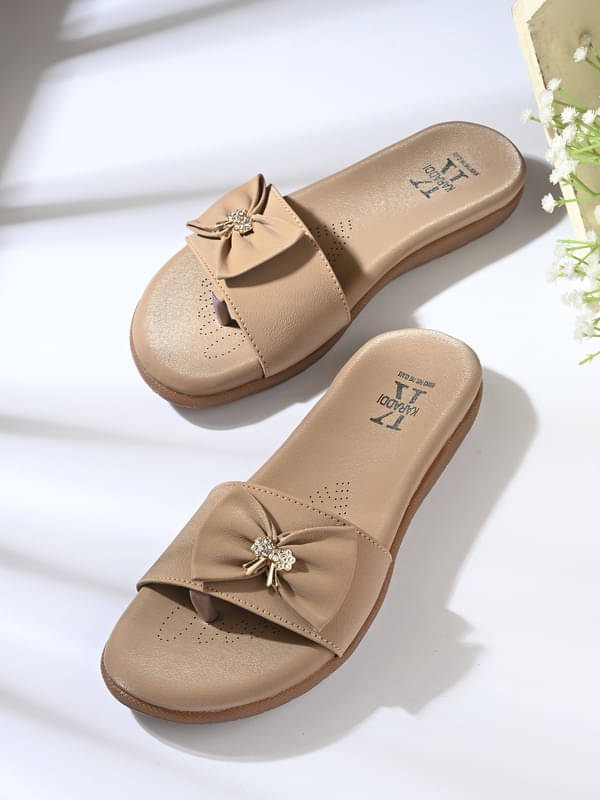 KARADDI Beige Women's Flats KARADDI Beige Women's Flats