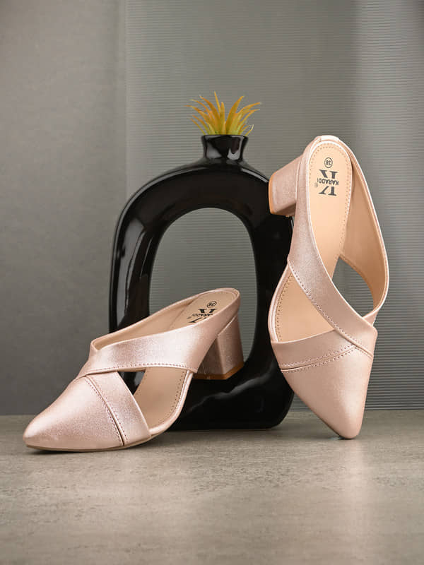 KARADDI Silver Women's Mules - Ethnic Shoes | Buy online on ZillyBuy