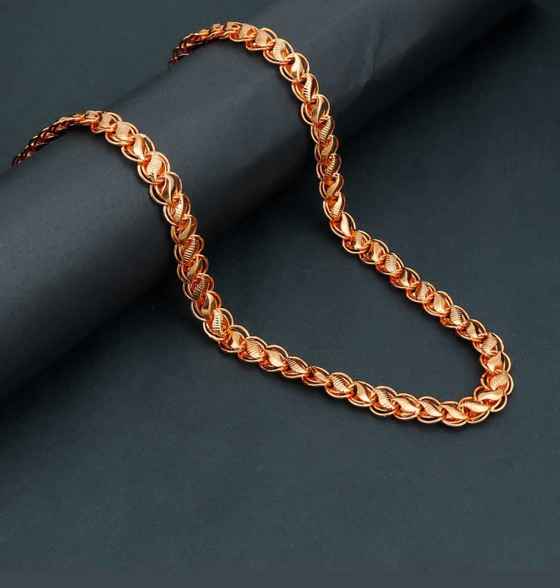     			KRIMO Rose Gold Plated Chain ( Set of 1 )