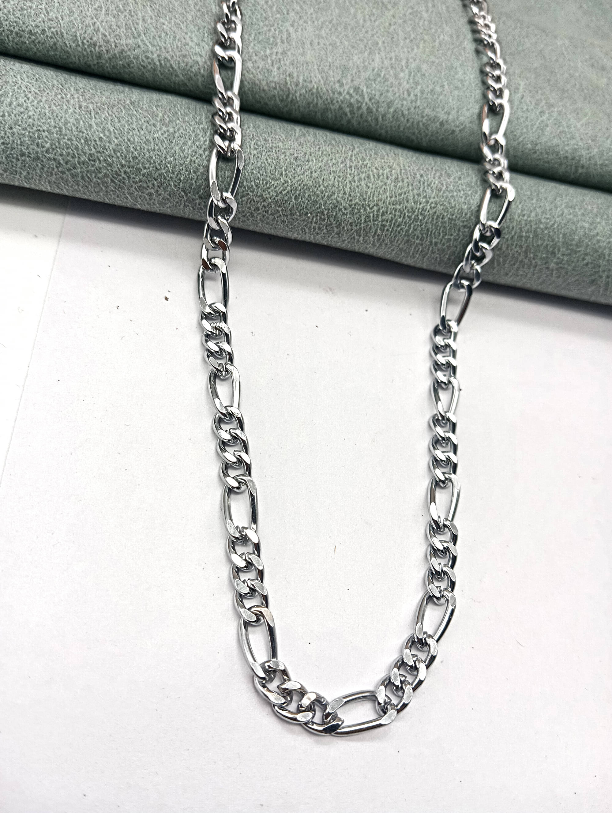     			KRIMO Silver Plated Chain ( Set of 1 )