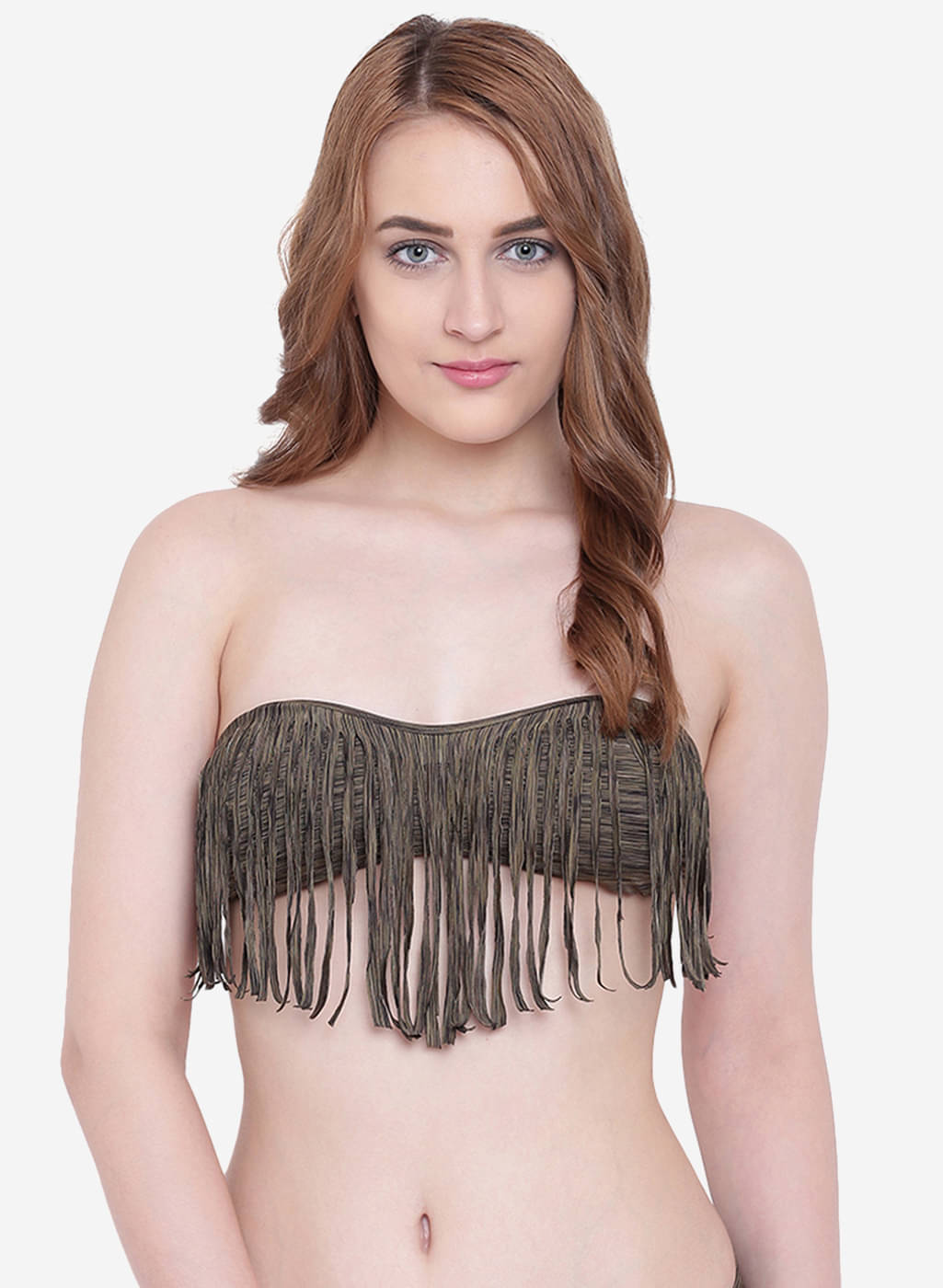 La Intimo Pack of 1 Polyester Lightly Padded Tube Bra For Women ( Olive ) La Intimo Pack of 1 Polyester Lightly Padded Tube Bra For Women ( Olive )