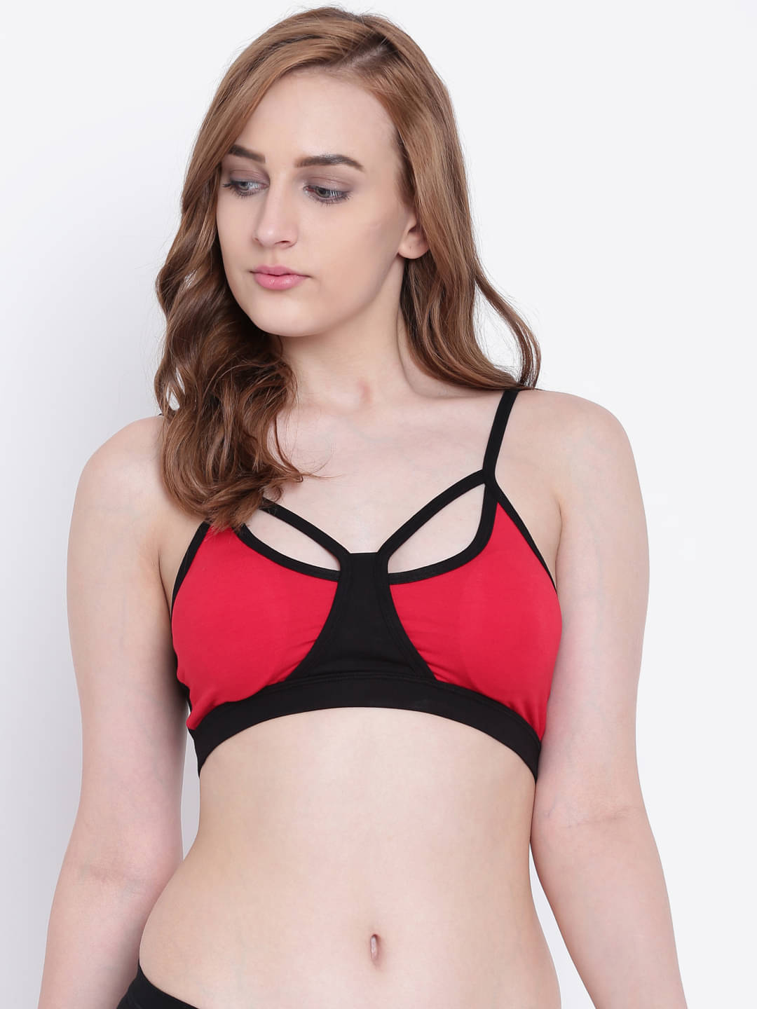 La Intimo Pack of 1 Modal Lightly Padded Bralette Bra For Women ( Red ) La Intimo Pack of 1 Modal Lightly Padded Bralette Bra For Women ( Red )