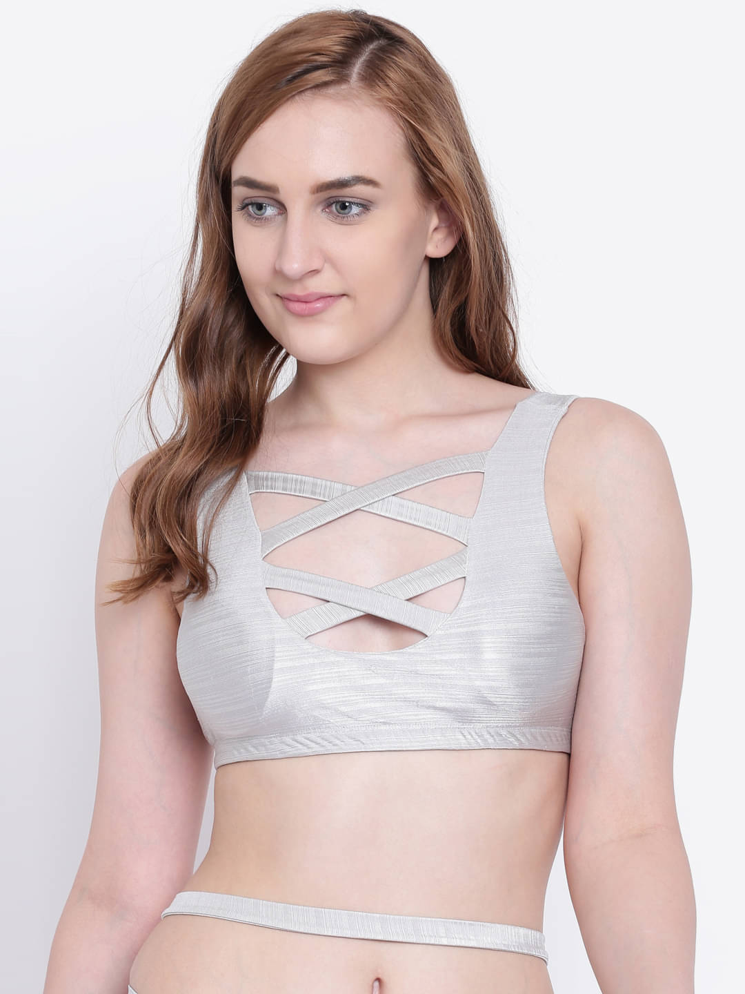 La Intimo Pack of 1 Polyester Lightly Padded Plunge Bra For Women ( Light Grey ) La Intimo Pack of 1 Polyester Lightly Padded Plunge Bra For Women ( Light Grey )