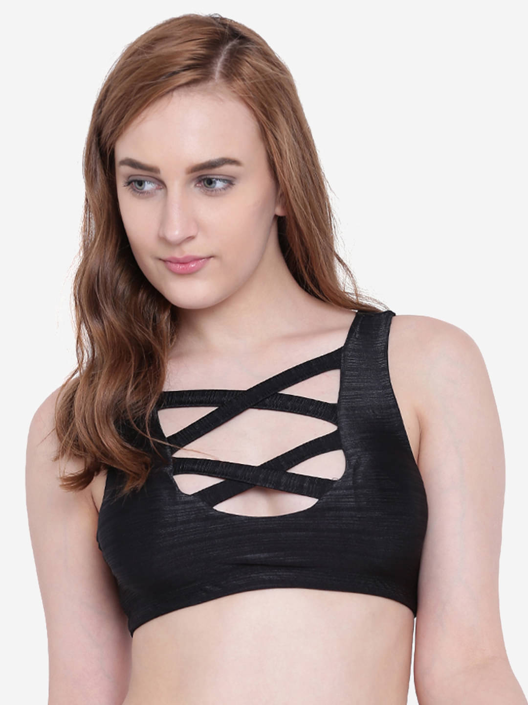     			La Intimo Pack of 1 Polyester Lightly Padded Plunge Bra For Women ( Black )