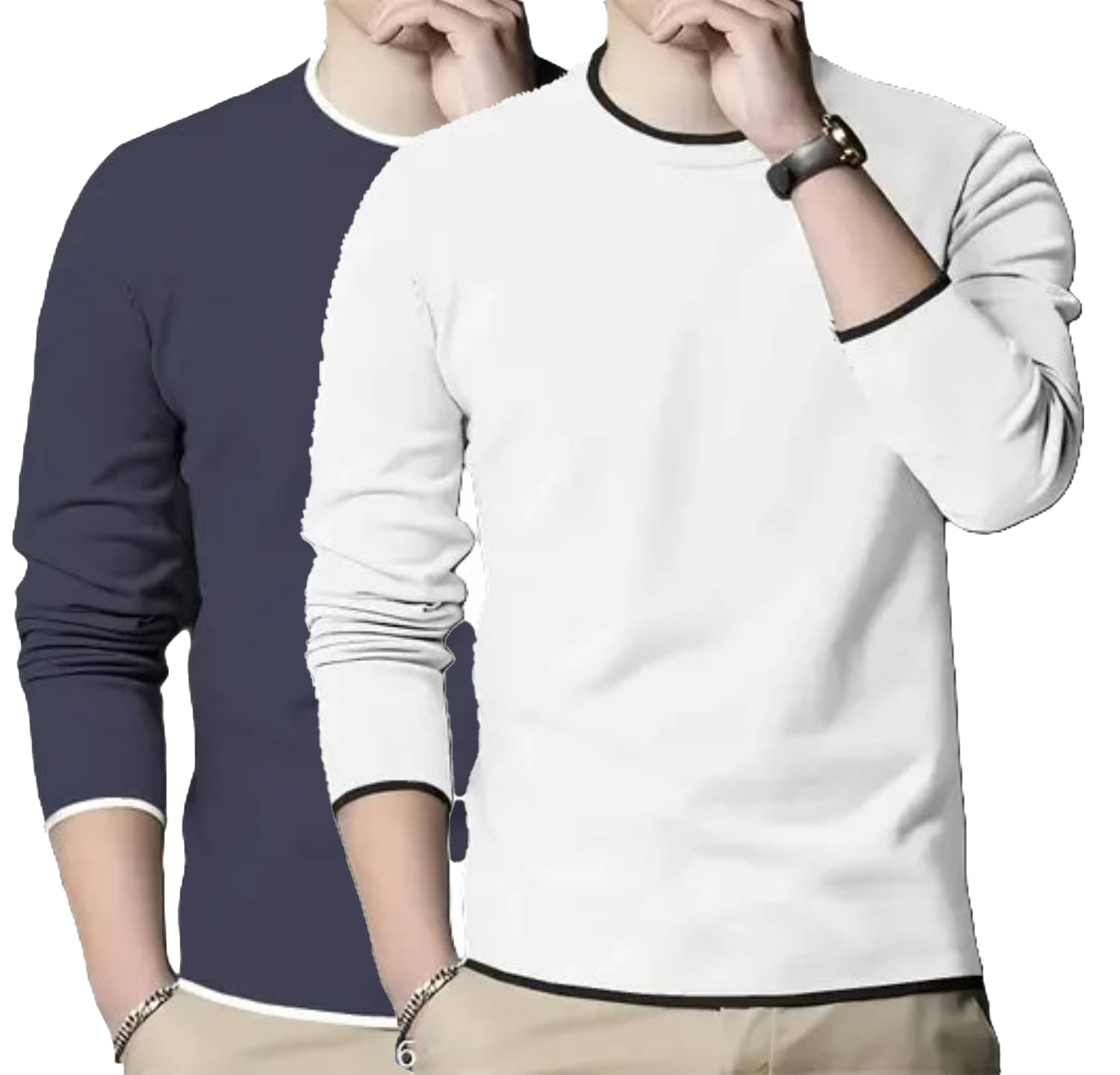 Myo Men Cotton Blend Regular Fit Solid T-Shirt ( Multicolor ) Myo Men Cotton Blend Regular Fit Solid T-Shirt ( Multicolor )