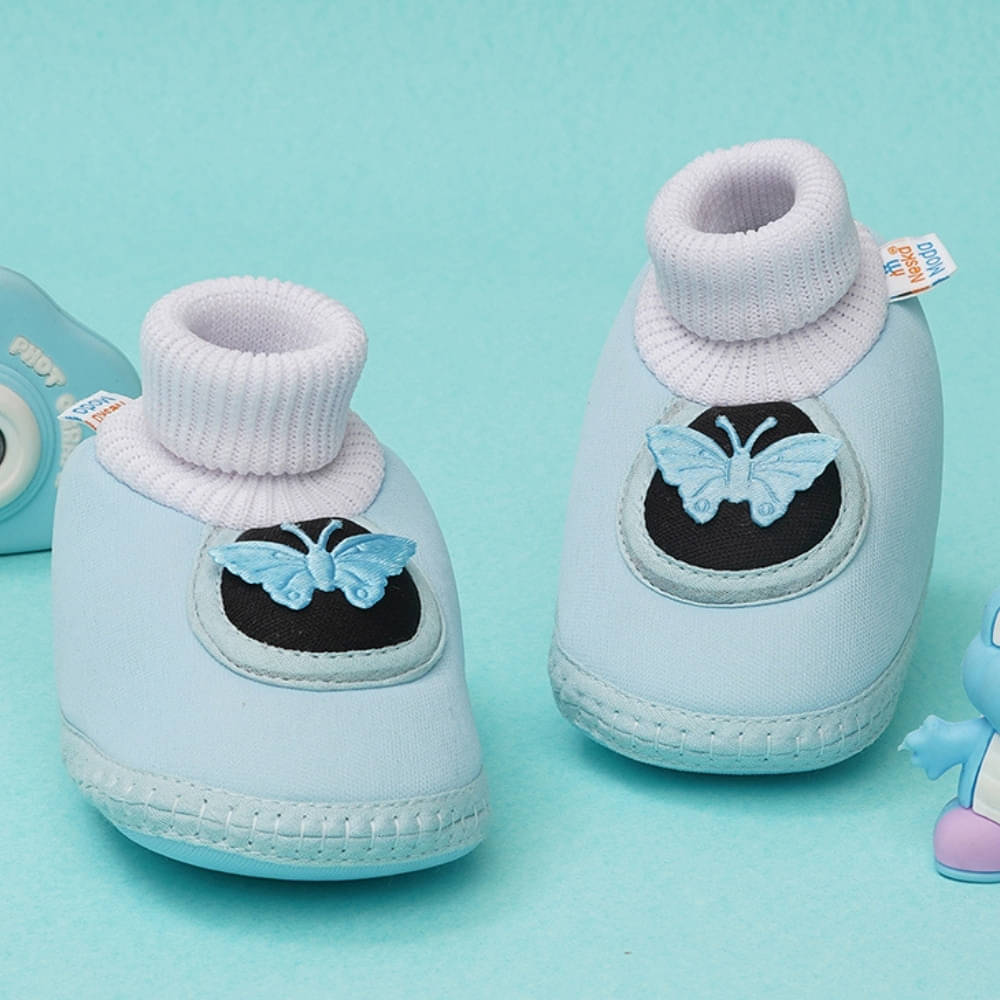     			Neska Moda - Blue Booties For Baby Boy & Baby Girl 6-12 Months ( Pack of 1 )