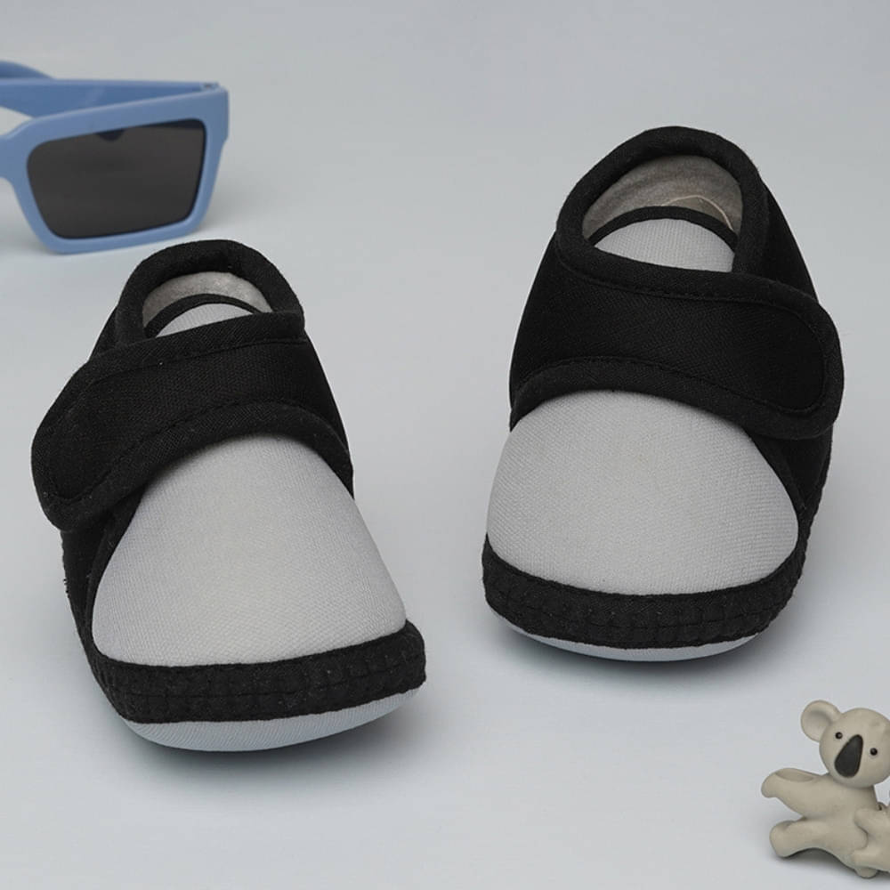    			Neska Moda - Dark Grey Booties For Baby Boy & Baby Girl 6-12 Months ( Pack of 1 )