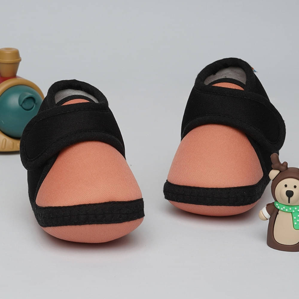     			Neska Moda - Orange Booties For Baby Boy & Baby Girl 6-12 Months ( Pack of 1 )