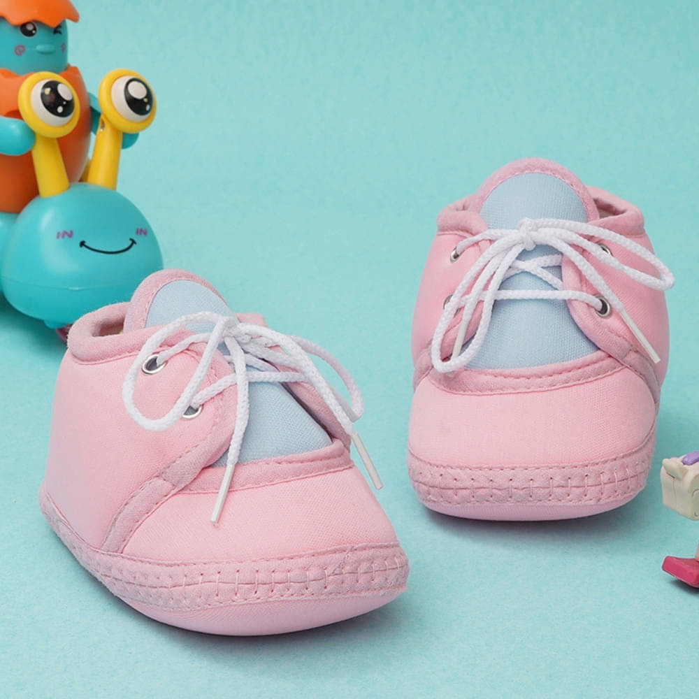     			Neska Moda - Pink Booties For Baby Boy & Baby Girl 6-12 Months ( Pack of 1 )