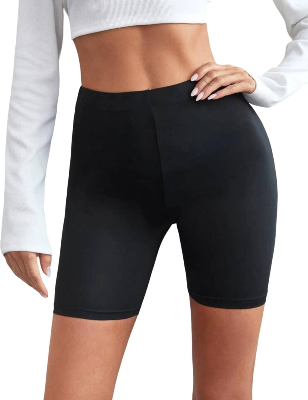 Redamancii Cotton Lycra Hot Pants - Black Redamancii Cotton Lycra Hot Pants - Black