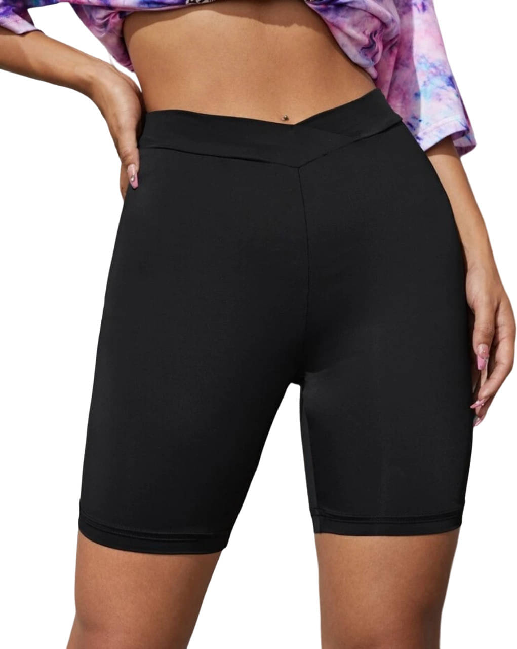 Redamancii Cotton Lycra Hot Pants - Black Redamancii Cotton Lycra Hot Pants - Black