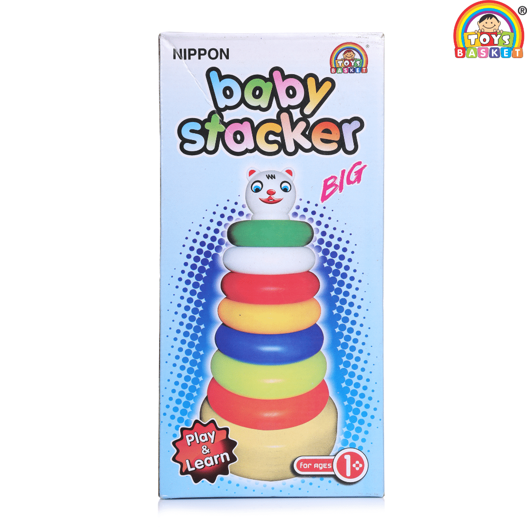     			TOYS BASKET Baby Stacker Big (7 Rings) for Kids 1 year & above