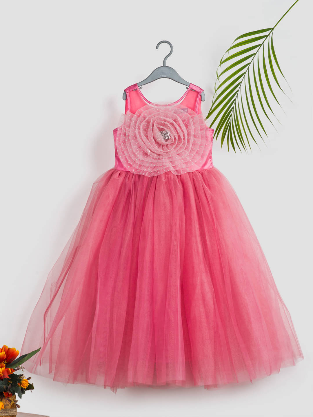 Toy Balloon Kids Net Gown For Girls ( Pack of 1 , Pink ) Toy Balloon Kids Net Gown For Girls ( Pack of 1 , Pink )