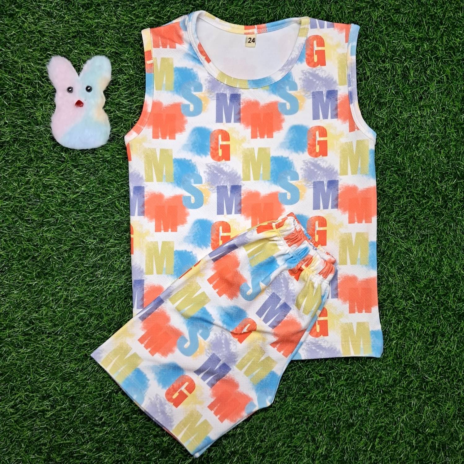     			s muktar garments Pack of 1 Baby Boys Cotton Blend T-Shirt & Shorts Set ( Multicolor )