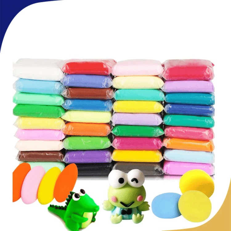     			12 Pcs of Super Clay Coulors aair Dry Clay. Super Light Dry Clay for Model AAir Dry Clay Fun Toy, Creative & Crafts, Gift for Kids