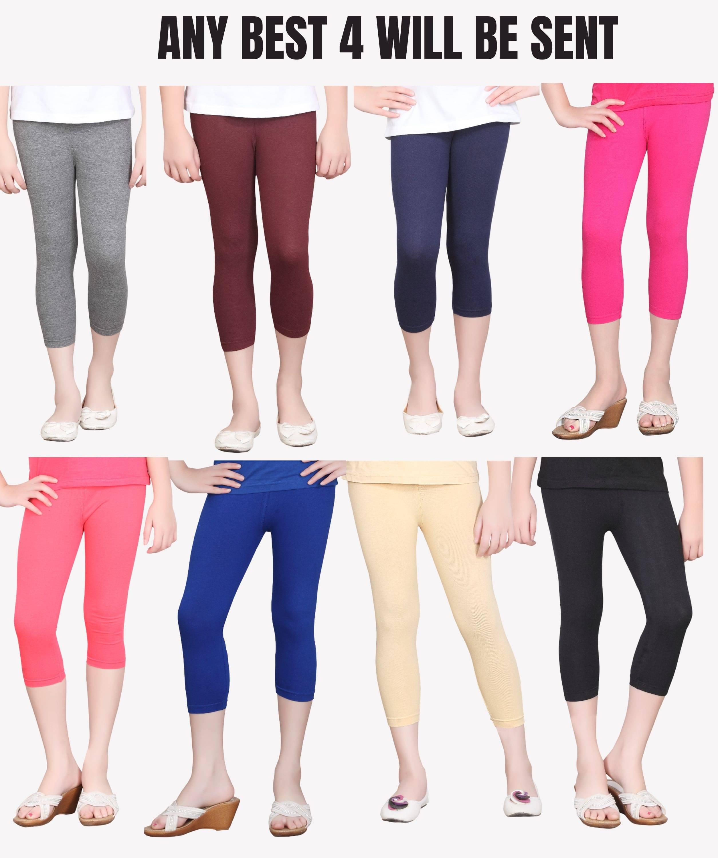     			Belive in yourself Pack of 4 Girls Cotton Blend Tights ( Multicolor 1 )