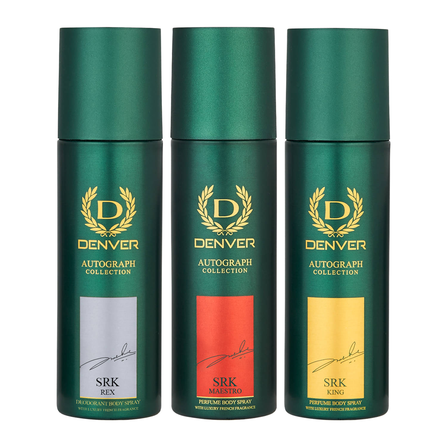     			Denver King, Maestro & Rex (140 ml X 3) Deodorant Spray for Men 420 ml ( Pack of 3 )