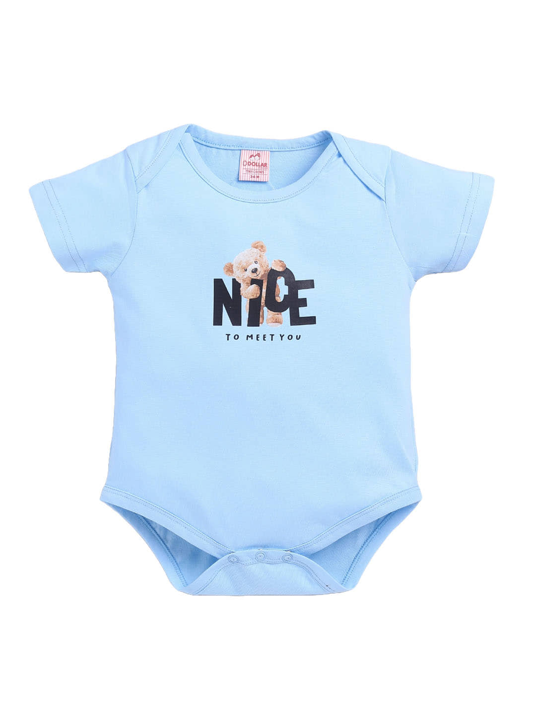Dollar Pack of 1 Unisex for Baby Cotton Blend Bodysuit ( Multicolor )
