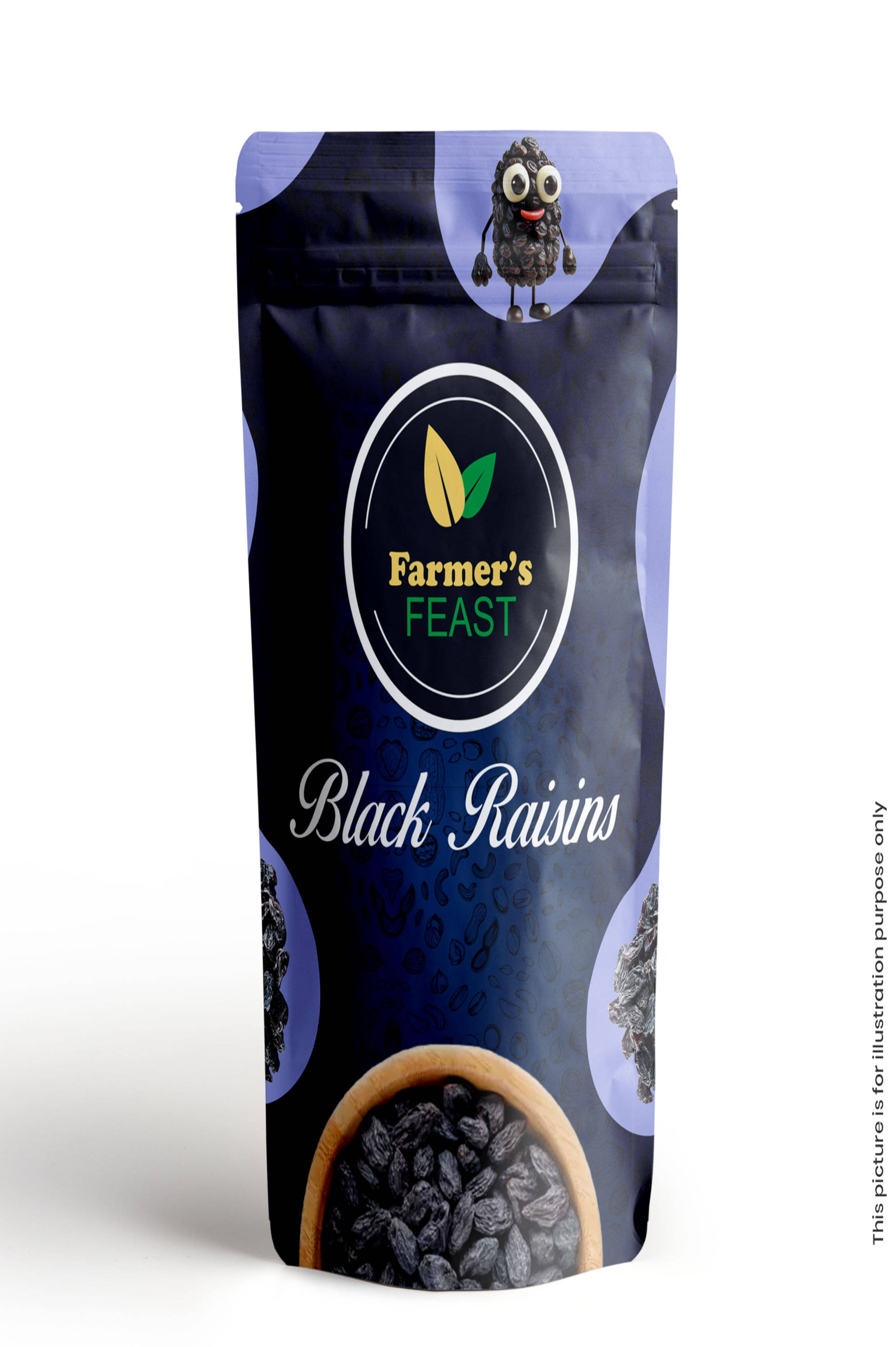 Farmer's Feast Black Raisins 1 kg     			Farmer's Feast Black Raisins 1 kg