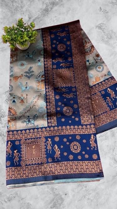     			ISARA Art Silk Solid Banarasi saree With Unstitched Blouse Piece ( Sky Blue )