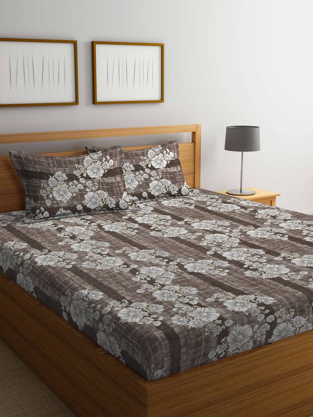 Klotthe Poly Cotton 1 Double King Bedsheet with 2 Pillow Covers ( Multicolor ) Klotthe Poly Cotton 1 Double King Bedsheet with 2 Pillow Covers ( Multicolor )