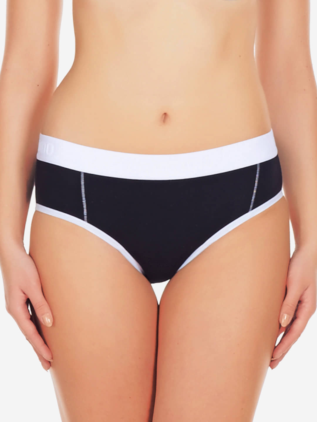 La Intimo Pack of 1 Cotton Lycra Briefs For Women ( Blue )