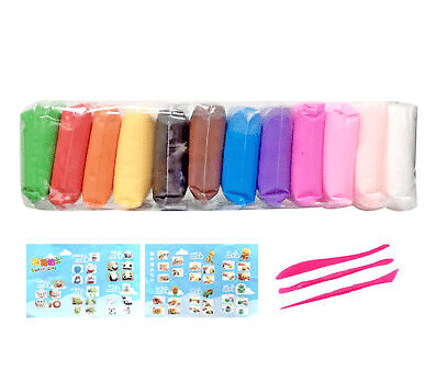     			Light Creative Art and Craft Air Dry Super Clay with Carving Molding Tools Kit for Girls and Boys