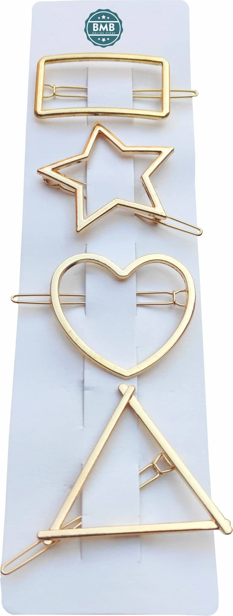     			Mehak Creation Gold Women's Hair Clip ( Pack of 4 )