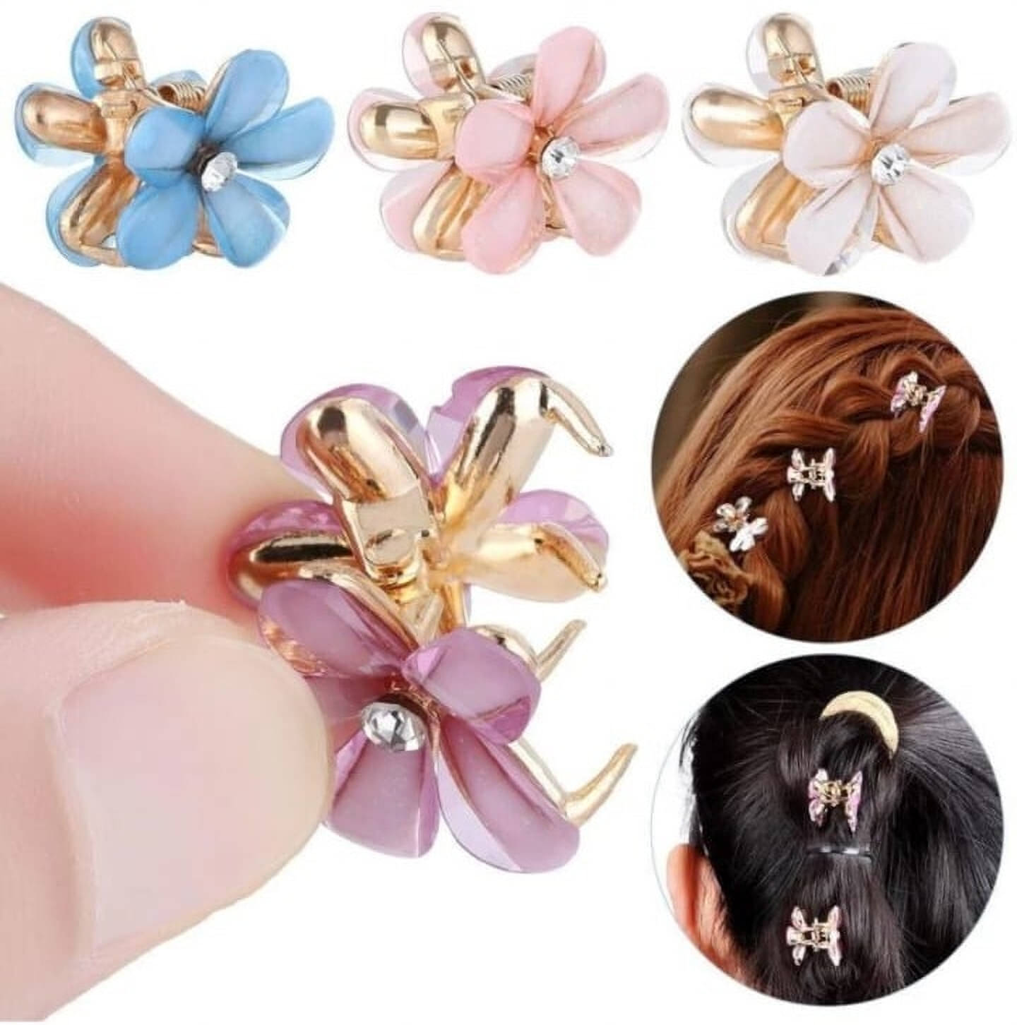     			Mehak Creation Multi Girls Hair Clip ( Pack of 8 )