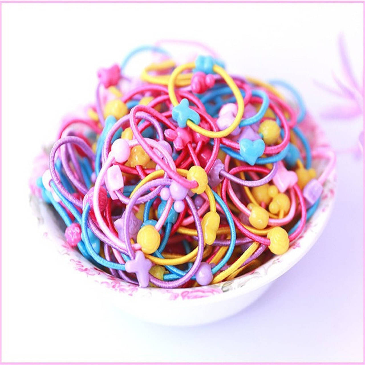     			Mehak Creation Multi Girls Rubber Band ( Pack of 1 )