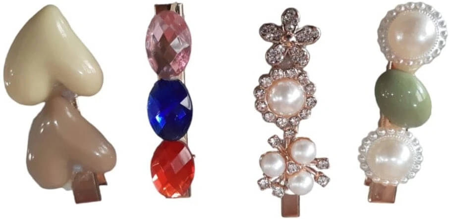     			Mehak Creation Multi Women's Hair Clip ( Pack of 4 )