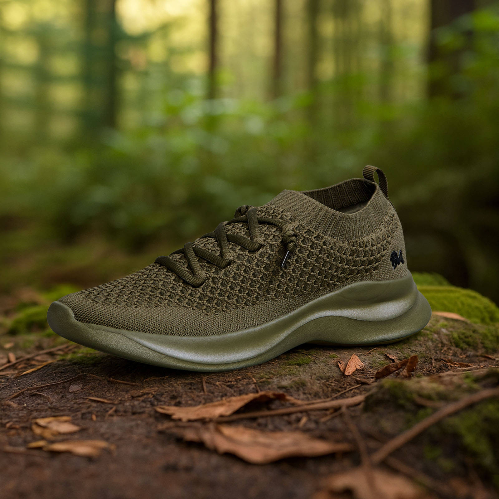     			Neemans Olive Women's Sneakers