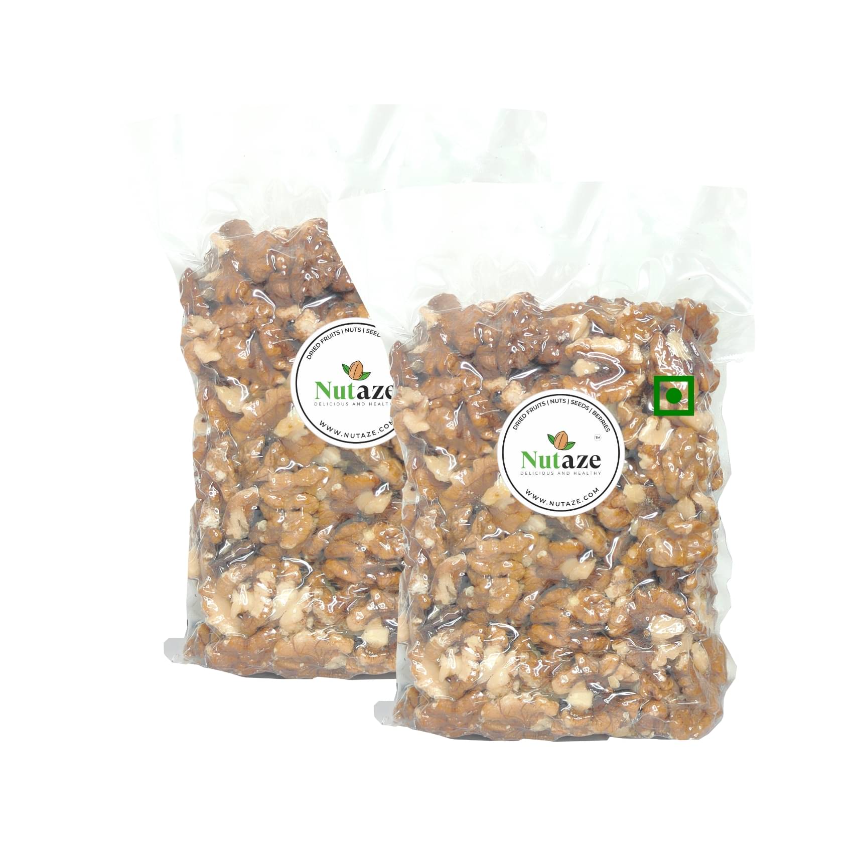     			Nutaze Light Quarter Walnuts(Akhrot giri) 500 g Pack of 2